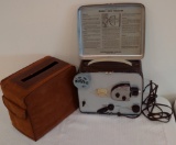 Vintage Kodak Brownie Reel To Reel Movie Projector Working Needs Bulb w/ Case Clean 8mm Metal
