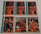 6 Vintage Fleer NBA Basketball 2nd Year 1987-88 Barkley Thomas Wilkins McHale Stickers