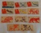 Vintage Non Sport Card Lot 1940s Peco Navy Airplanes Animal Cutouts