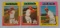 3 Vintage 1975 Topps Baseball Cincinnati Reds Star Card Lot Rose Morgan Foster Very Solid Condition