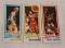 Key Vintage 1980-81 Topps NBA Basketball Rookie Card Panel 3 Cards RC Bird Magic Erving Detached HOF