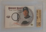 2001 Upper Deck Sweet Spot Game Used Jersey Relic Insert Roger Clemens Yankees Pinstripe BGS 9.5