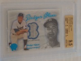 2001 Fleer Greats Dodger Blues #1 Walter Alston Jersey Relic Insert Card BGS 9.5 GEM MINT 2 Sub 10s