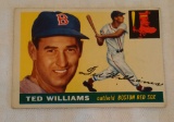 Vintage 1955 Topps Baseball Card #2 Ted Williams Red Sox HOF