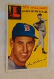 Vintage 1954 Topps Baseball #250 Ted Williams Red Sox HOF Last Card In Set Yellow