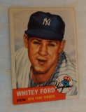 Vintage 1953 Topps Baseball Card #207 Whitey Ford Yankees HOF
