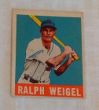 Vintage 1948 1949 Leaf Baseball Card #86 Ralph Weigel White Sox