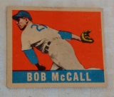 Vintage 1948 1949 Leaf Baseball Card #57 Bob McCall Cubs