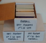 3 Complete 1997 NFL Football Playoff 1st & 10 Card Set Lot