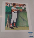 Brooks Robinson Autographed 18x21 Lithograph Poster Norman Rockwell Orioles HOF Baseball MLB BAS COA