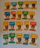 Vintage 1970 Topps Booklet Near Set 20/24 Insert Lot Rose Reggie Mays Banks Cepeda Gibson Oliva HOF