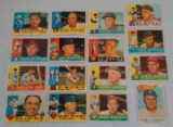 16 Vintage 1960 Topps Baseball All HOF Star Card Lot Hodges Snider Mathews Fox Cepeda Kaline Stengel