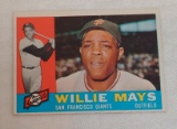 Vintage 1960 Topps Baseball Card #200 Willie Mays Giants HOF Very Solid Condition