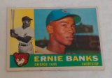 Vintage 1960 Topps Baseball Card #10 Ernie Banks Cubs HOF