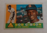 Vintage 1960 Topps Baseball Card #73 Bob Gibson Cardinals HOF 2nd Year