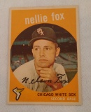 Vintage 1959 Topps Baseball Card #30 Nellie Fox White Sox HOF Very Solid Condition