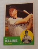 Vintage 1963 Topps Baseball Card #25 Al Kaline Tigers HOF Very Solid Condition