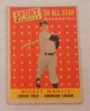 Vintage 1958 Topps Baseball Card #487 Mickey Mantle All Star Yankees HOF