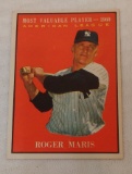 Vintage 1961 Topps Baseball Card #478 Roger Maris MVP Yankees HOF