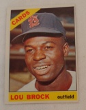 Vintage 1966 Topps Baseball Card #125 Lou Brock Cardinals HOF Very Solid Condition