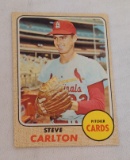 Vintage 1968 Topps Baseball Card #408 Steve Carlton Cardinals HOF Gorgeous Condition