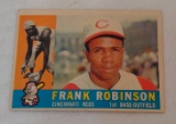 Vintage 1960 Topps Baseball Card #490 Frank Robinson Reds HOF