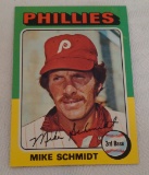 Vintage 1975 Topps Baseball Mini Card #70 Mike Schmidt Phillies HOF Very Solid Condition