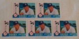 5 Derek Jeter Yankees 2009 Topps Heritage Card Lot #83 HOF