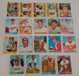 19 Vintage 1966 Topps Baseball Card Lot HOFers Marichal Bunning Perez Morgan