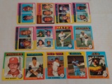 13 Vintage 1975 Topps Baseball Card Lot Stars HOFers Leaders Schmidt Perry Reggie Carew Yaz