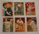 Vintage 1956 1957 Topps Baseball Card Lot