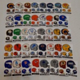 40 Vintage Early 1980s NFL Football Helmet Sticker Logo Prism Sticker Decal Lot Vending Rare