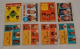 6 Vintage Baseball Leader Card Lot 1961 1962 1963 1966 1968 Mantle Ink Maris Aaron Mathews Spahn