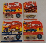 4 Modern Vintage Hot Wheels Car Lot MOC Since 68 Button MonGoose Snake Ford Vicky Prudomme No UPC