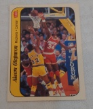 Vintage 1986-87 Fleer NBA Basketball Sticker Card Insert Hakeem Olajuwon Rockets HOF #1