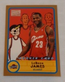 2003-04 Bazooka NBA Basketball #276 LeBron James Rookie Card RC Cavaliers Cavs Gold Insert Version