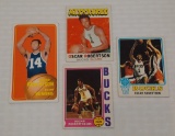 4 Vintage Topps NBA Basketball Card Lot Big O Oscar Robertson HOF 1970s Tall Boy Bucks