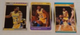 3 Vintage Fleer NBA Basketball Magic Johnson Card Lot 1987-88 1989-89 Regular All Star Lakers HOF