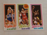 Vintage 1980-81 Topps NBA Basketball Panel Magic Johnson Erving Breda Kolff Rookie RC Lakers Sharp