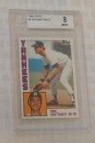 Key Vintage 1984 Topps Baseball Card #8 Don Mattingly RC Rookie Beckett BGS GRADED 8 NRMT Yankees