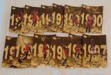 1997-98 Upper Deck Michael Jordan 12 Card Set Jumbo Bulls HOF NBA Basketball Gold