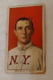 Vintage T206 Baseball Tobacco Card Pre War Piedmont Back Low Grade Devlin New York National