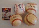 Cronin MLB ROMLB Sign-ed Auto Baseball Ball Lot Molitor Oates Dempsey Hall w/ NFL Michael Jackson RC