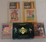 5 Small Card Set Lot 1992 Upper Deck MVP Hologram Pacific Ryan Sealed STAR Ripken 1993 Chiefs 49ers