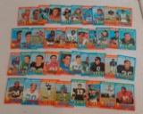 40 Vintage 1971 Topps NFL Football Card Lot Stars Brown Olsen Maynard Csonka Dempsey Renfro Blanda