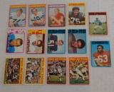 14 Vintage 1972 Topps NFL Football Star All HOF Card Lot Unitas Staubach Sayers OJ Butkus Greene