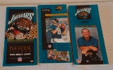 3 Jacksonville Jaguars Official Media Guide Lot NFL Football 1995 First Season 1996 1997