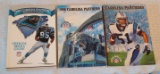 3 Carolina Panthers Official Media Guide Lot NFL Football 1995 First Season 1996 1997