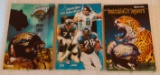 3 Jacksonville Jaguars Official Media Guide Lot NFL Football 1998 1999 2000