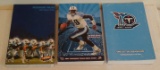 3 Tennessee Titans Official Media Guide Lot NFL Football 2006 2007 2008